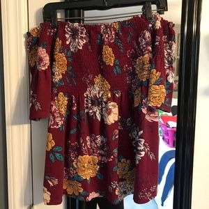 Xhilaration off the shoulder top